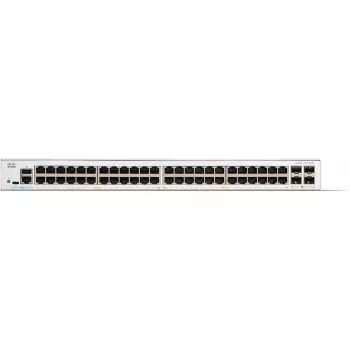 Cisco Catalyst 1300-48T-4X valdomas komutatorius, 48 prievadų GE, 4x10GE SFP+, ribota viso naudojimo laiko apsauga (C1300-48T-4X)