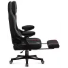 Žaidimų kėdė huzaro Force 4.6 – ergonomiška audeklinė sėdynė, reguliuojamas aukštis ir atlošas, juosmens atrama, 130 kg, sėdynės plotis 41 cm