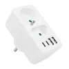 Maitinimo skirstytuvas MACLEAN MCE249 F/W – 2 kištukiniai lizdai (16A + 6A) ir 4 USB (2x A, 2x C PD 20W)