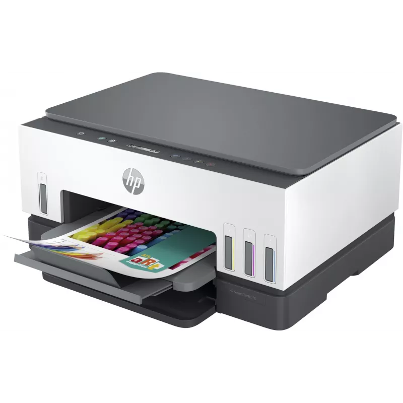 Daugiafunkcis spausdintuvas HP Smart Tank 670 – terminis rašalinis, spalvotas, A4, Wi‑Fi/Bluetooth, dvipusis, 4800x1200 DPI