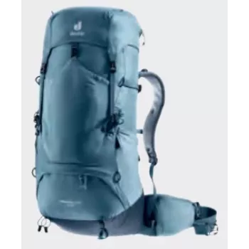 Kuprinė DEUTER Aircontact Lite 50 + 10 — vidinis rėmas, 50 L (išplečiama iki 60 L), 1,64 kg, viršutinis pakrovimas, unisex, mėlyna