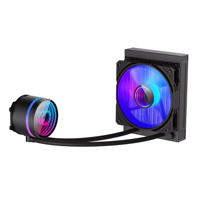 Gamemax ICEBURG 120 BK | 120 mm CPU skysčio aušintuvas | Juodas