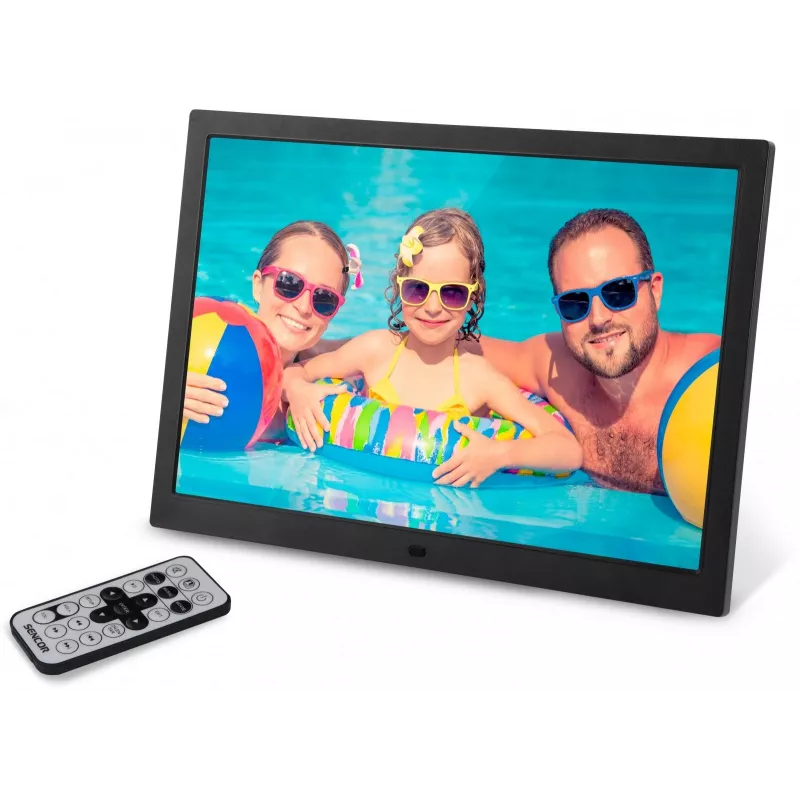 Skaitmeninis nuotraukų rėmelis SENCOR SDF 1571 BK – 15 colių juodas multimedijos rėmelis