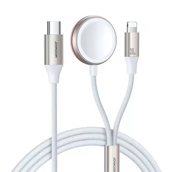 Įkrovimo laidas Joyroom USB-C į Lightning 2-in-1 S-IW011 1,5 m, skirtas Apple Watch