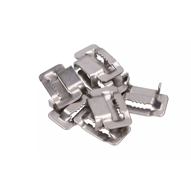 Extralink plieninis spaustukas 20 mm plieninei juostai su dantukais