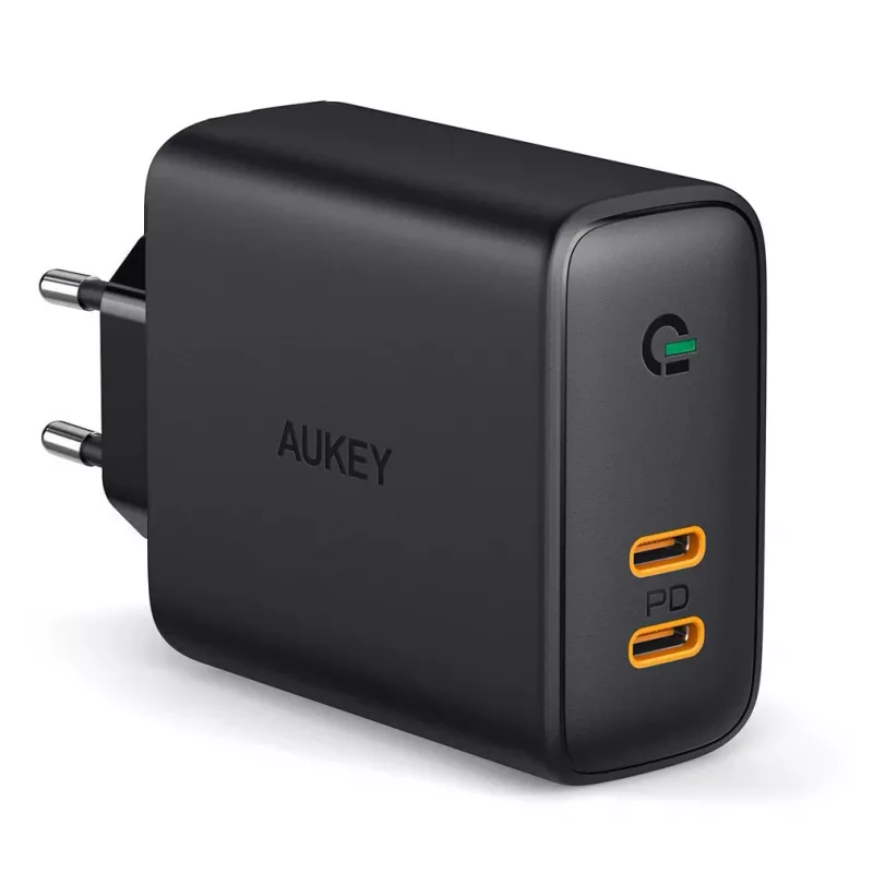 AUKEY PA-D2 mobiliojo įrenginio įkroviklis 36W Juodas Vidaus naudojimui