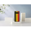 Dėklas iš medžio ir polikarbonato Samsung Galaxy S10 – reggae juoda apsauginė danga