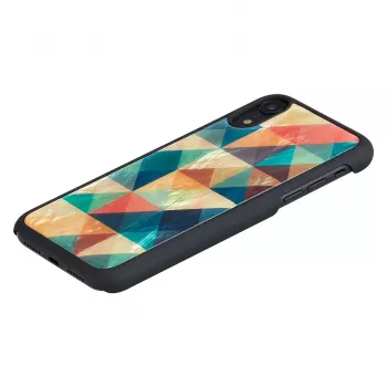 iKins apsauginis dėklas iPhone XR Mosaic Black – perlamutrinis