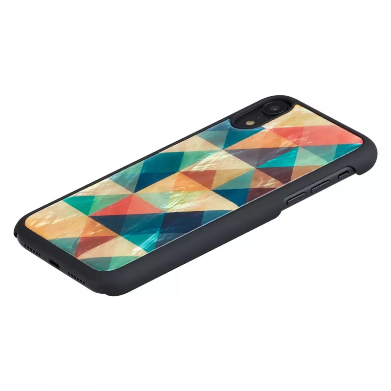 iKins apsauginis dėklas iPhone XR Mosaic Black – perlamutrinis