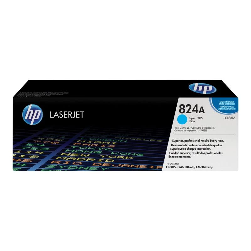HP 824A Cyan Original LaserJet tonerio kasetė, 21000 puslapių, mėlyna, 1 vnt.