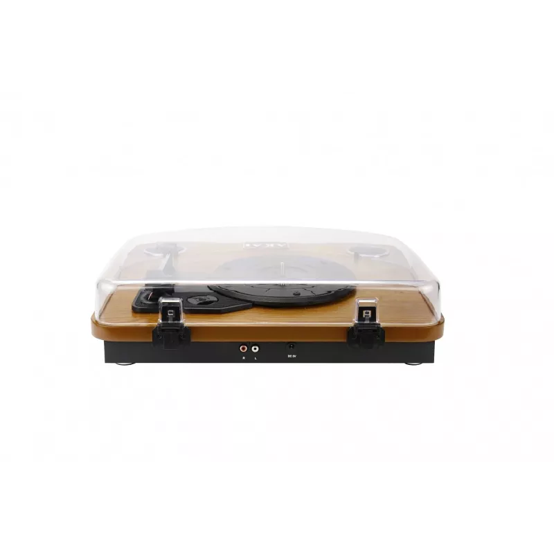 Patefonas su diržine pavara AKAI ATT-11BT – ruda, 33/45/78 aps./min., 0,8 W RMS