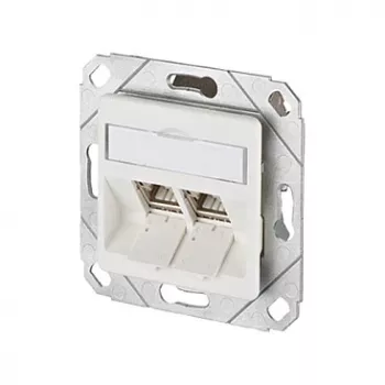 METZ CONNECT 130B12D21102-E – RJ-45 lizdas 6a kategorija – baltas – ABS ir cinkas