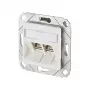 METZ CONNECT 130B12D21102-E – RJ-45 lizdas 6a kategorija – baltas – ABS ir cinkas