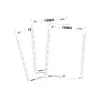 Įdėklai ženkliukams Durable 1456-02 60x90 mm Balti