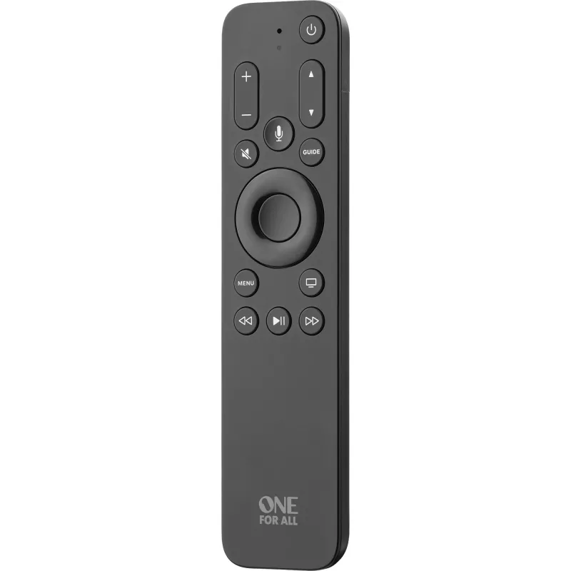 Universal Electronics One For All URC1110 nuotolinio valdymo pultas su Siri, apšvietimu, 3-in-1 suderinamumu