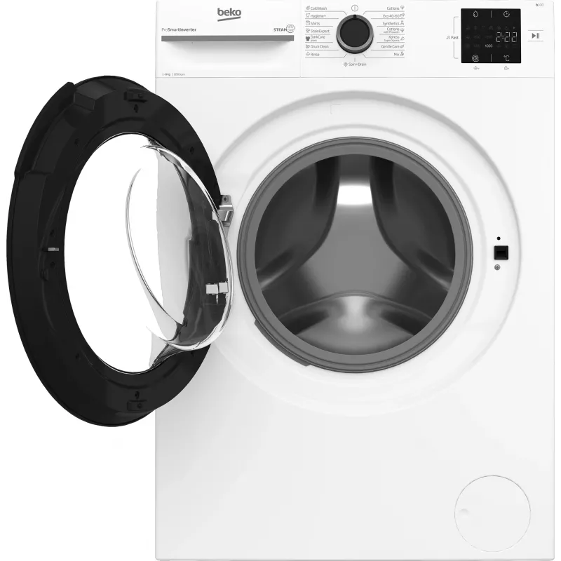 BEKO BM1WFSU36233WB Skalbimo mašina, 6 kg, energijos klasė B, 44,6 cm, 1200 aps./min., inverterinis variklis, Steam Cure