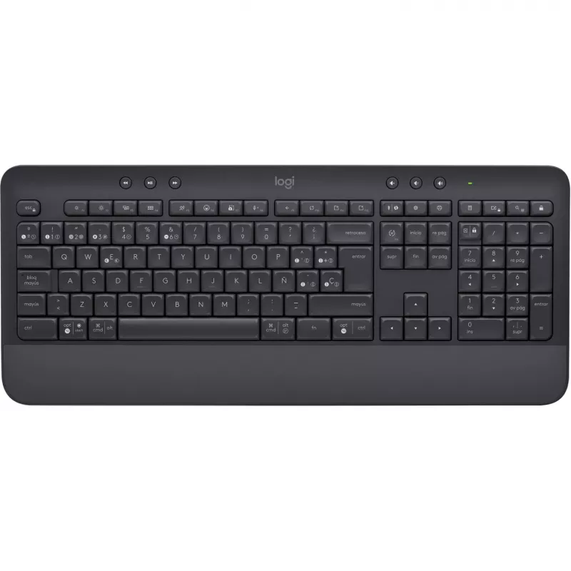 Logitech Signature K650 - belaidė klaviatūra - Bluetooth 5.1 - QWERTY ispanų - grafito spalva (920-010917)