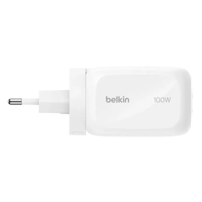 Sieninis įkroviklis Belkin BOOSTCHARGE 100W 2C1A WCH016HQWH su keičiamu kištuku