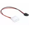 Delock maitinimo laidas Molex 4 kištukas į Slim SATA 6 lizdą 24 cm