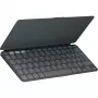 Logitech Keys-To-Go 2 klaviatūra belaidė Bluetooth AZERTY prancūziška grafito spalva
