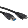 ROLINE USB laidas - Micro-USB B tipas (kištukas) į USB A tipą (kištukas)