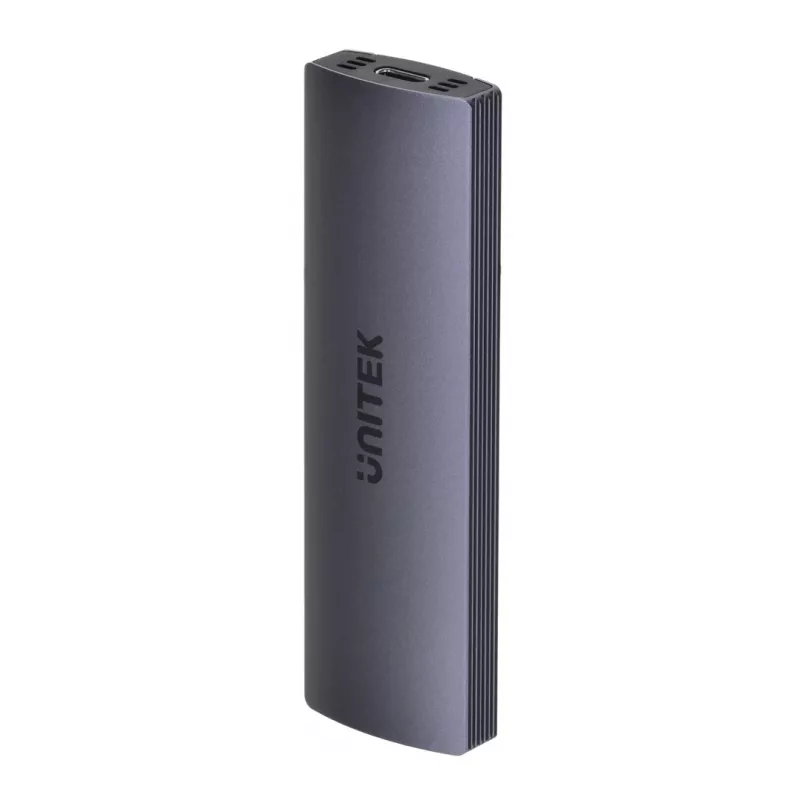 M.2 SSD korpusas Unitek uDrive pilkas – M.2 (2230/2242/2260/2280), NVMe/SATA III, USB-C 10 Gbit/s, aliuminis
