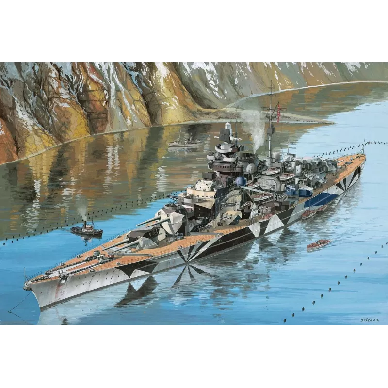 Plastikinis laivo modelis REVELL Tirpitz 1:350