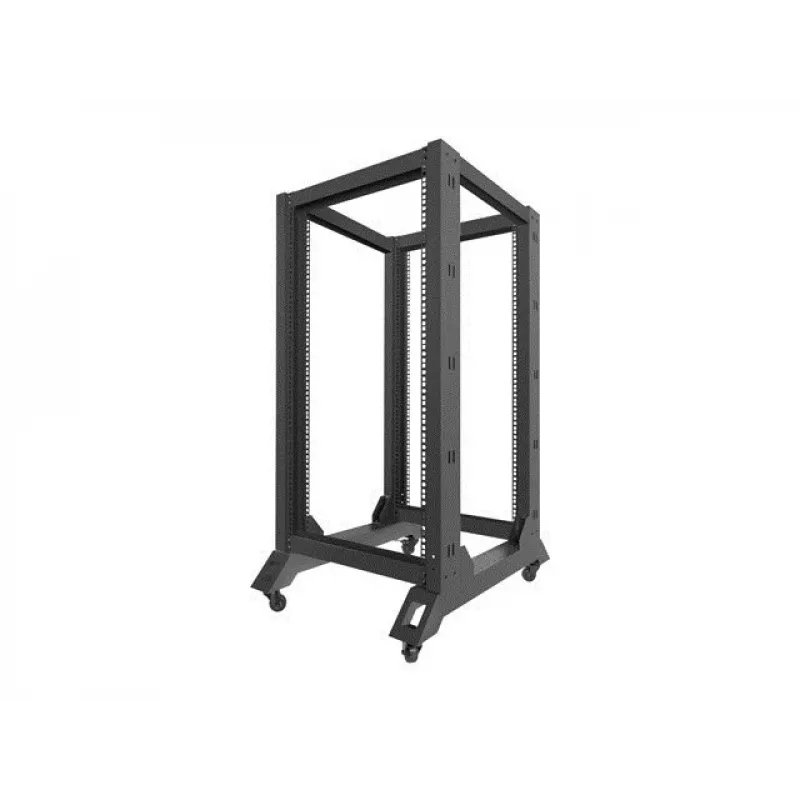 Atviras stovas LANBERG OR01-6822-B 22U, 600 mm x 800 mm, juodas, 600 kg