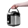Ryžių virimo aparatas GASTROBACK Rice Control Low Carb & Steam, 3 L, 450 W, juodas/nerūdijantis plienas