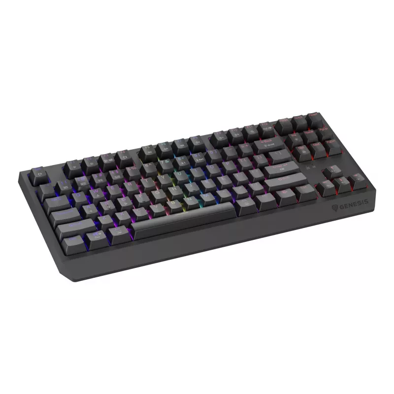 GENESIS Thor 230 TKL klaviatūra žaidimams USB + RF belaidė + Bluetooth QWERTY JAV anglų juoda