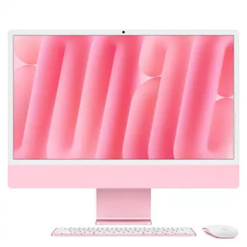 iMac 24 Retina 4.5k Ekranas M4, Rožinis, M4 (10-CPU/10-GPU), 24GB, 512GB, standartinis stiklas, Touch ID, vokiška klaviatūra, Gigabit Ethernet, Magic Mouse, MD2U4D/A