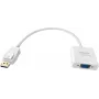 Vaizdo kabelio adapteris Vision TC-DPVGA 0,22 m VGA DisplayPort Baltas
