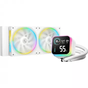 DeepCool LQ240 WH skystinis procesoriaus aušintuvas, AMD AM4/AM5, baltas