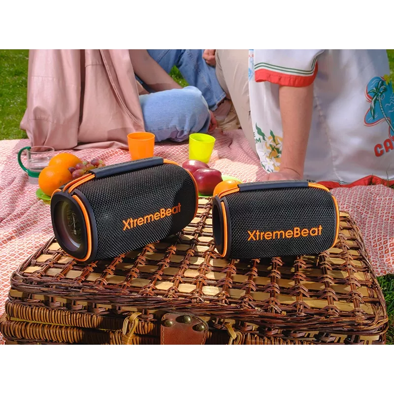 Tracer XtremeBeat Lite TWS nešiojamas Bluetooth garsiakalbis, juodas, 10 W