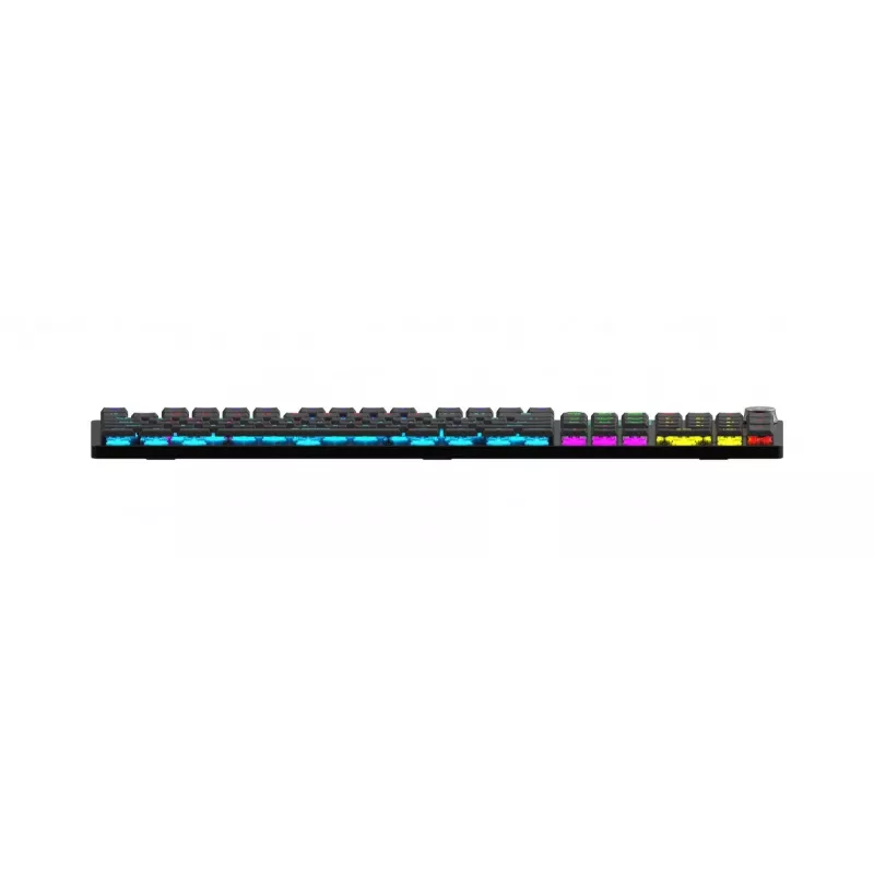 Klaviatūra IBOX AURORA K-6 – Pilno dydžio QWERTY, RF belaidė + Bluetooth, RGB apšvietimas, Mechaniniai žemo profilio klavišai, Juoda