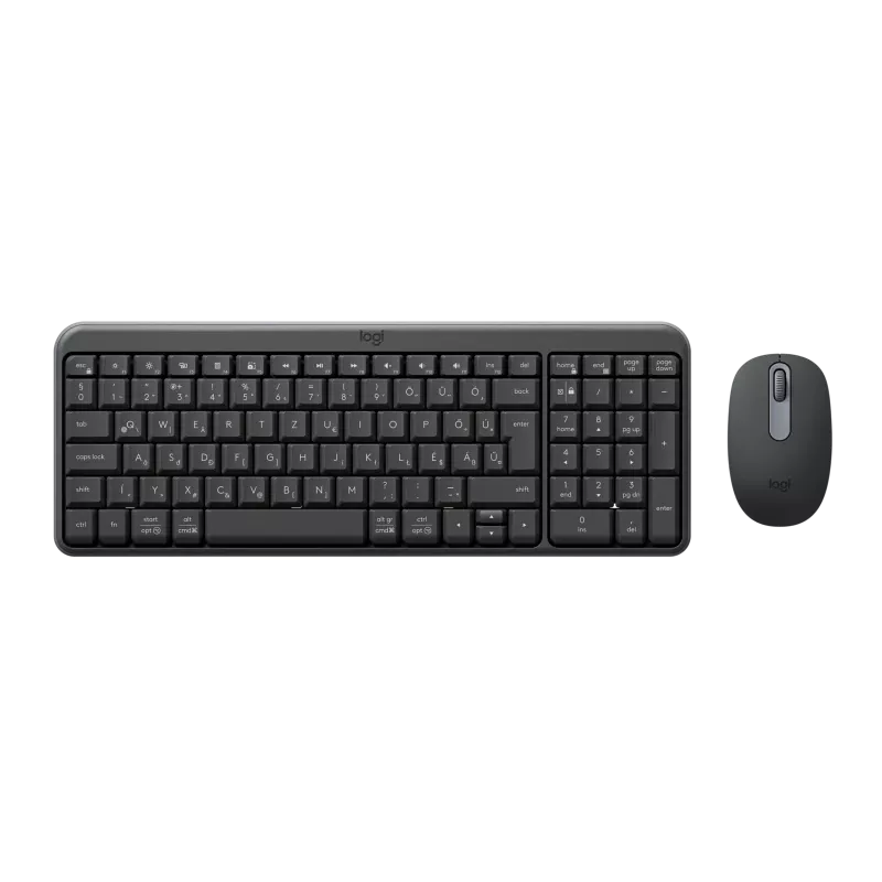 Belaidės klaviatūros ir pelės rinkinys Logitech MK250 Compact