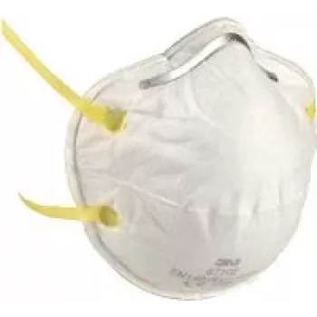 Respiratorius nuo dulkių 3M 8710-PT, baltas flisas, vienetinis