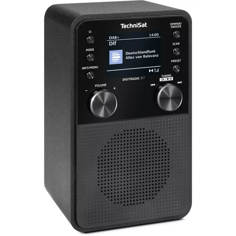 Skaitmeninis radijas TECHNISAT DigitRadio 317 – juodas, FM ir DAB+ priėmimas
