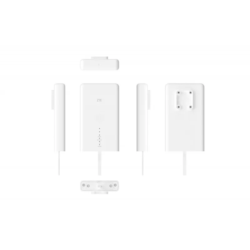 Wi‑Fi maršruto parinkimo rinkinys ZTE MC889 su 5G LTE lauko įrenginiu, Wi‑Fi 6, dvi juostos 2,4/5 GHz, 160 MHz, 5x Gigabit prievadai, PoE, IP65 lauke