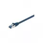 Wentronic Goobay CAT 6a Patch kabelis, S/FTP (PiMF), mėlynas, 1 m - LSZH halogenų neturintis, varinis (93677)