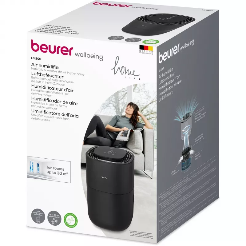 Drėkintuvas Beurer LB 200 juodas, 200 ml/h, 3 l bakas