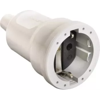AS SCHWABE PVC mova 16A, 250V tvirta versija balta (62224)