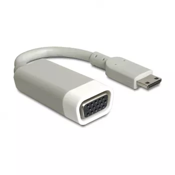 Adapteris vaizdo kabeliui DeLOCK 65471 mini HDMI į VGA 0,015 m Baltas