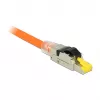 RJ45 laido jungtis DeLOCK 86485 – juoda, sidabrinė, permatoma, geltona