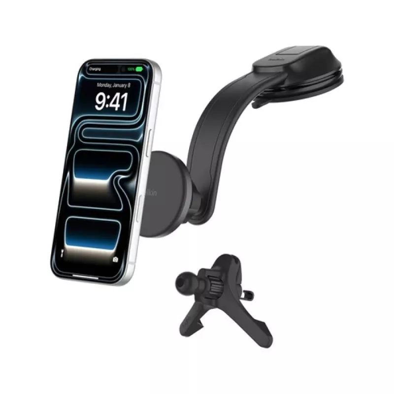 Belkin magnetinis automobilinis laikiklis su 15 W QI2 belaidžiu įkrovimu AI