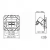 METZ CONNECT 130B12D21102-E – RJ-45 lizdas 6a kategorija – baltas – ABS ir cinkas