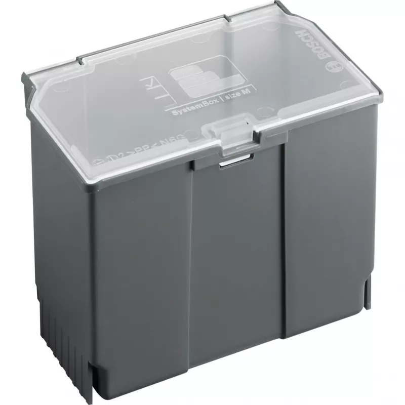 Laikymo dėžė Bosch SystemBox stačiakampė polipropileninė 176×105×133 mm Juoda/Pilka