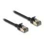 Tinklo kabelis DeLOCK RJ45 Cat.8.1 F/FTP Slim Pro 5m Juodas