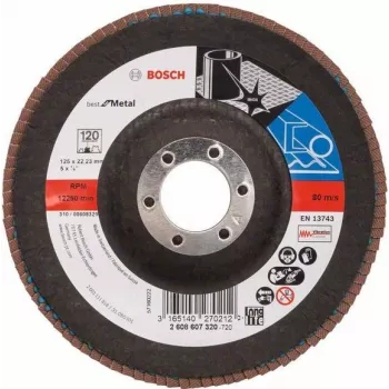 Valymo diskas Bosch 2 608 607 320 plokščiu centru metalui
