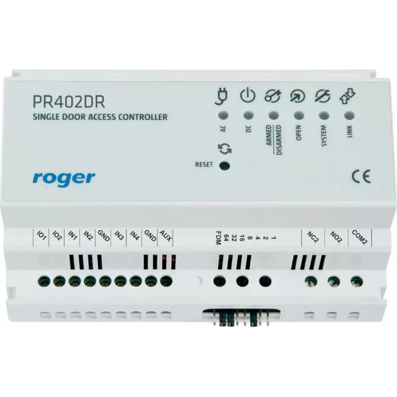 Prieigos valdiklis RoGer PR402DR 9050 – durų valdymo blokas su pažangiomis saugumo funkcijomis